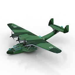 airplane dornier 3D Model Preview #c7c6632a