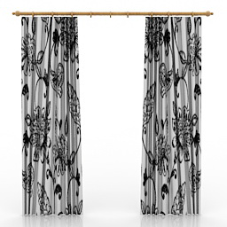 curtain 2 3D Model Preview #15f35650