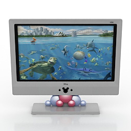tv set child 3D Model Preview #5b473199