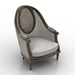 3D Armchair preview