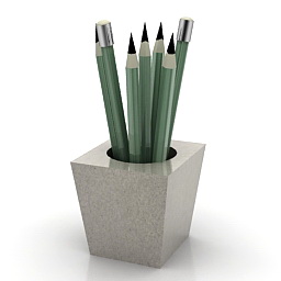 pencils 3D Model Preview #2497fdc3