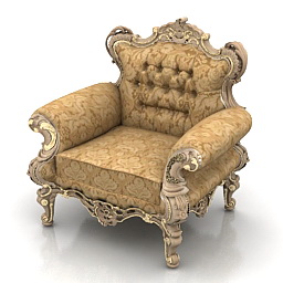 3D Armchair preview