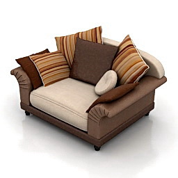 3D Armchair preview