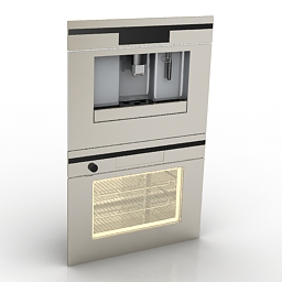 panel aeg electrolux pe4510m coffeemaker and oven 3D Model Preview #f102274b