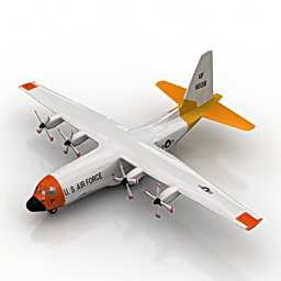 airplane hercules 3D Model Preview #e4fc4a6f
