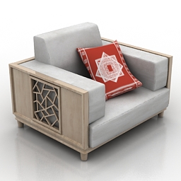 3D Armchair preview