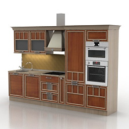 kitchen 3D Model Preview #c920e0e9