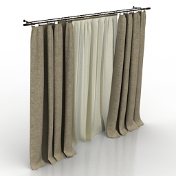 curtain 3D Model Preview #129ab539