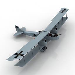 airplane got4 3D Model Preview #7f7194b1