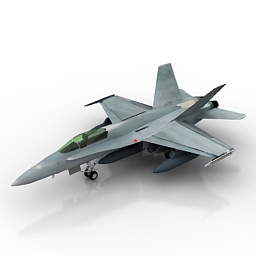 airplane hornet 3D Model Preview #830264f9