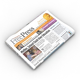 newspaper 3D Model Preview #4ea79016