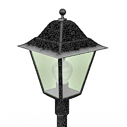 3D Lamppost preview