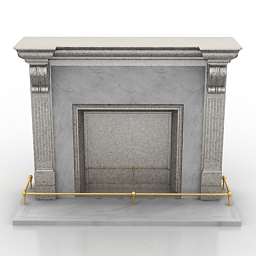 fireplace 3D Model Preview #f944b336