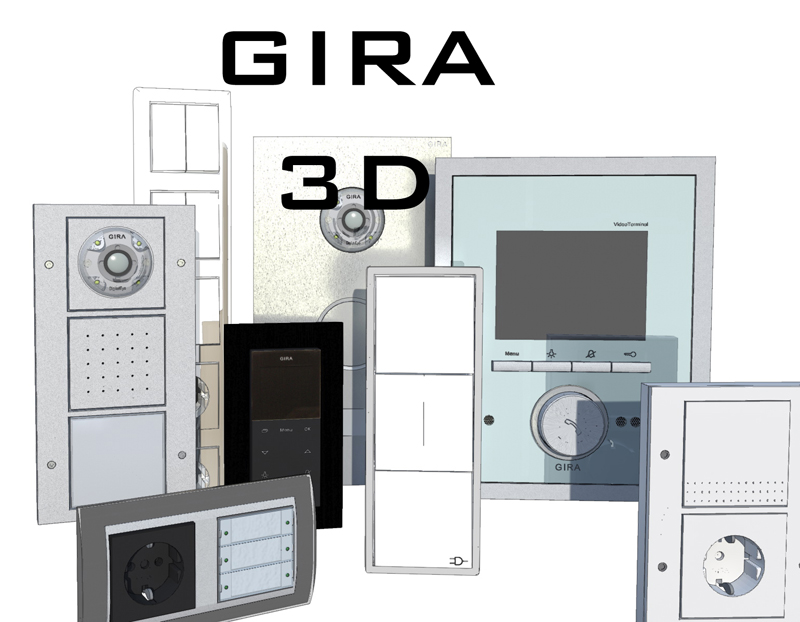 GIRA 3D 3D model large preview