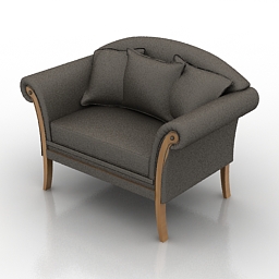 3D Armchair preview