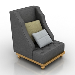 3D Armchair preview