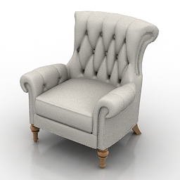 3D Armchair preview
