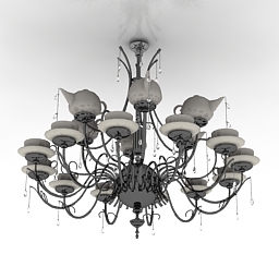 3D Chandelier preview