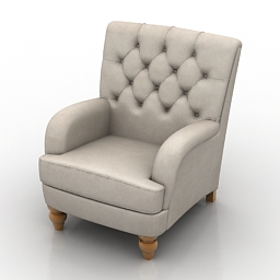 3D Armchair preview
