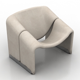 3D Armchair preview