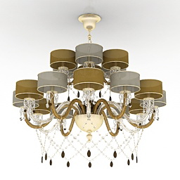 chandelier il paralume marina 3D Model Preview #15aafaa4