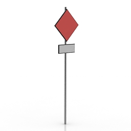 road sign 2 3D Model Preview #f409415a