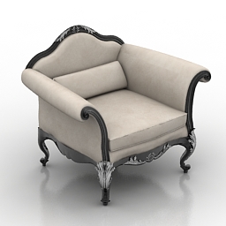 3D Armchair preview