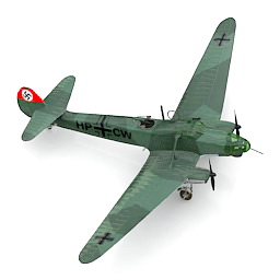 airplane fw58b 3D Model Preview #6e532ff6