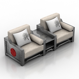 3D Armchairs preview