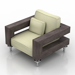 3D Armchair preview