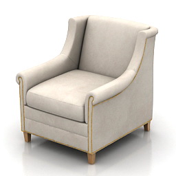 3D Armchair preview