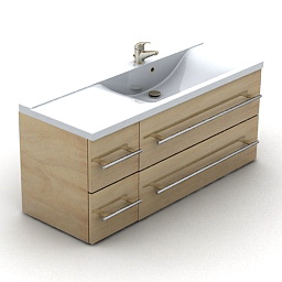 3D Wash-basin preview