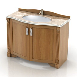 3D Wash-basin preview