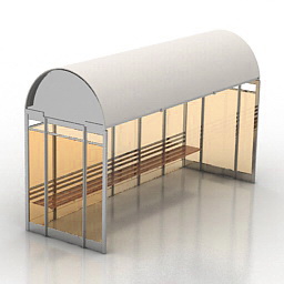 bus stop 3D Model Preview #6a9a60c9