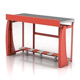 bus stop 3D Model Preview #52da3fb1