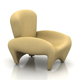 3D Armchair preview