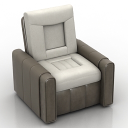 3D Armchair preview