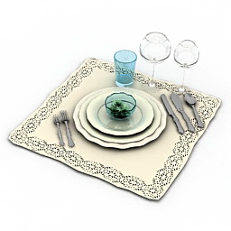 3D Place setting preview