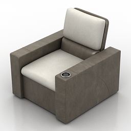 3D Armchair preview