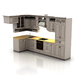 kitchen 3D Model Preview #b6dc0b58