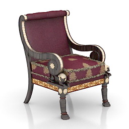3D Armchair preview
