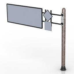 road sign 3D Model Preview #50183e16