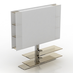 rack cattelan italia palco tv stand 3D Model Preview #ac404271