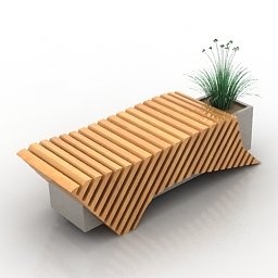 bench 2 3D Model Preview #bf52ae37