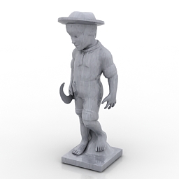 figurine boy 3D Model Preview #7da38306