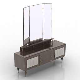 dressing table 3D Model Preview #e4e15ee6