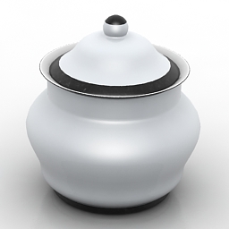 3D Sugar bowl preview