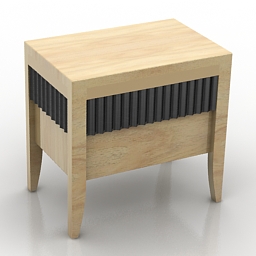 bedside table 3D Model Preview #9368973b