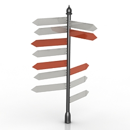 road sign 3D Model Preview #7ec6a07a