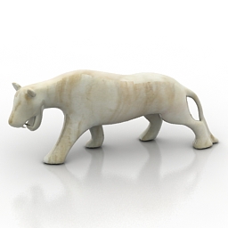 figurine tiger 3D Model Preview #25414274